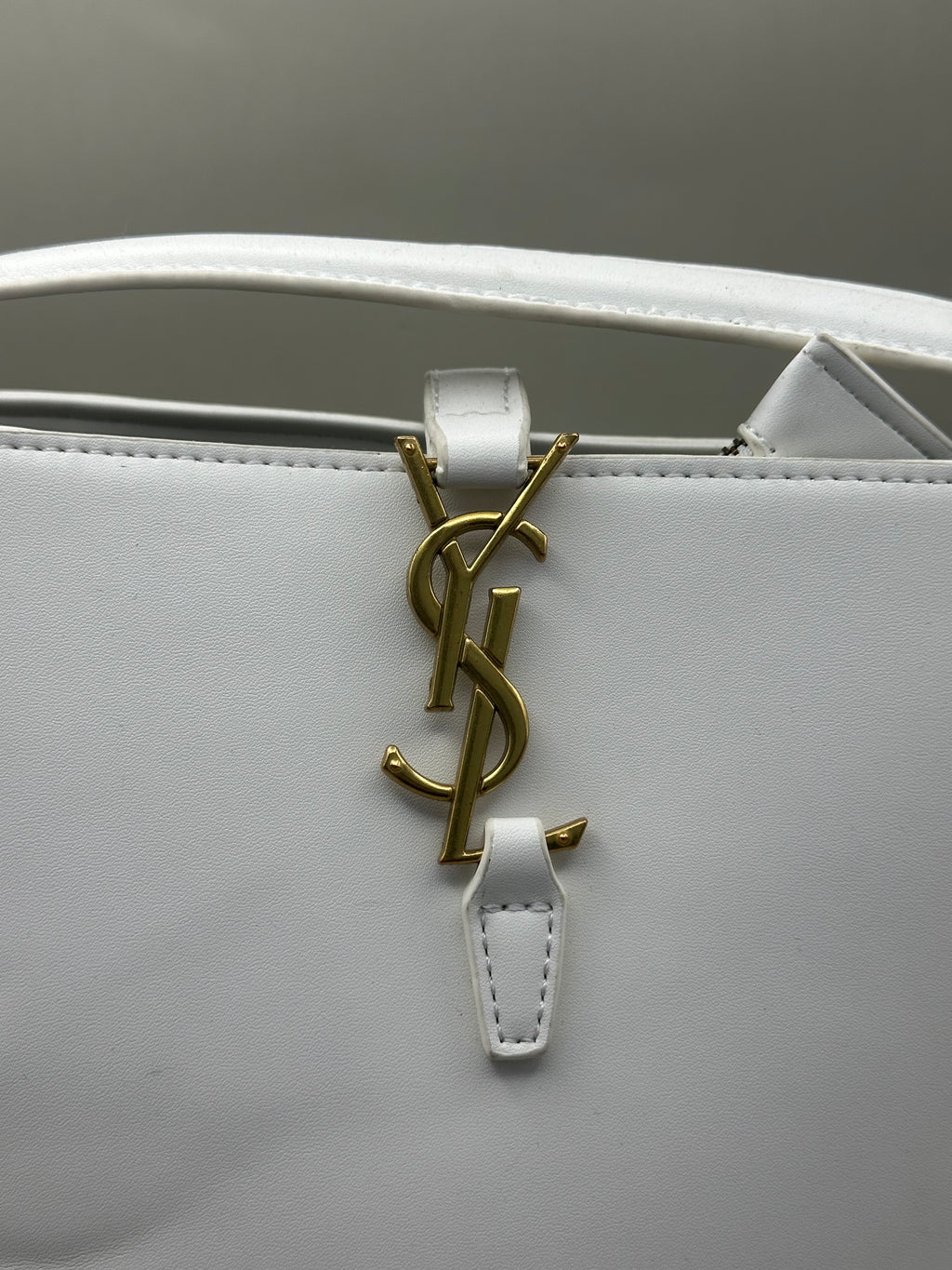 YSL White Handbag