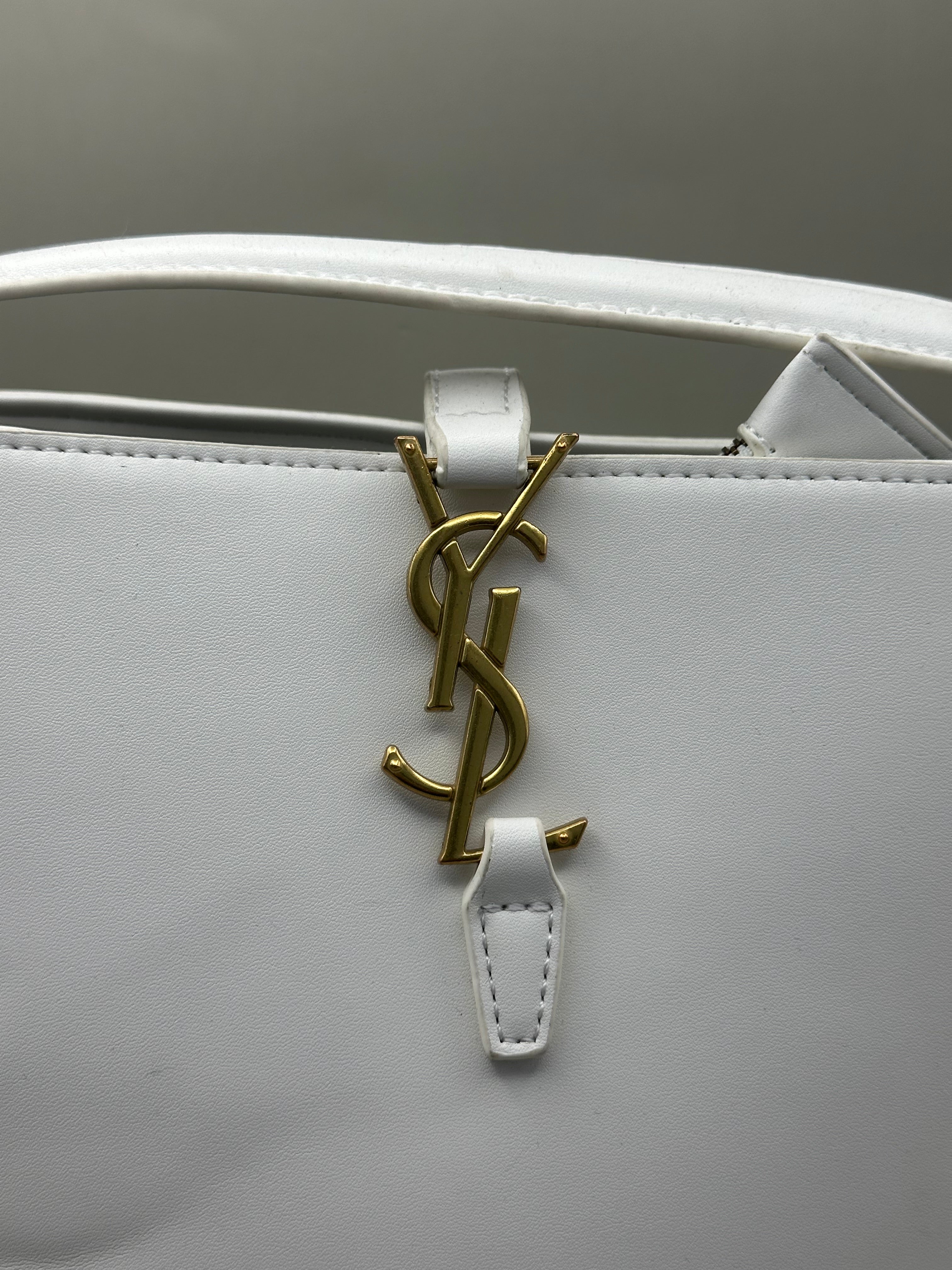 YSL White Handbag