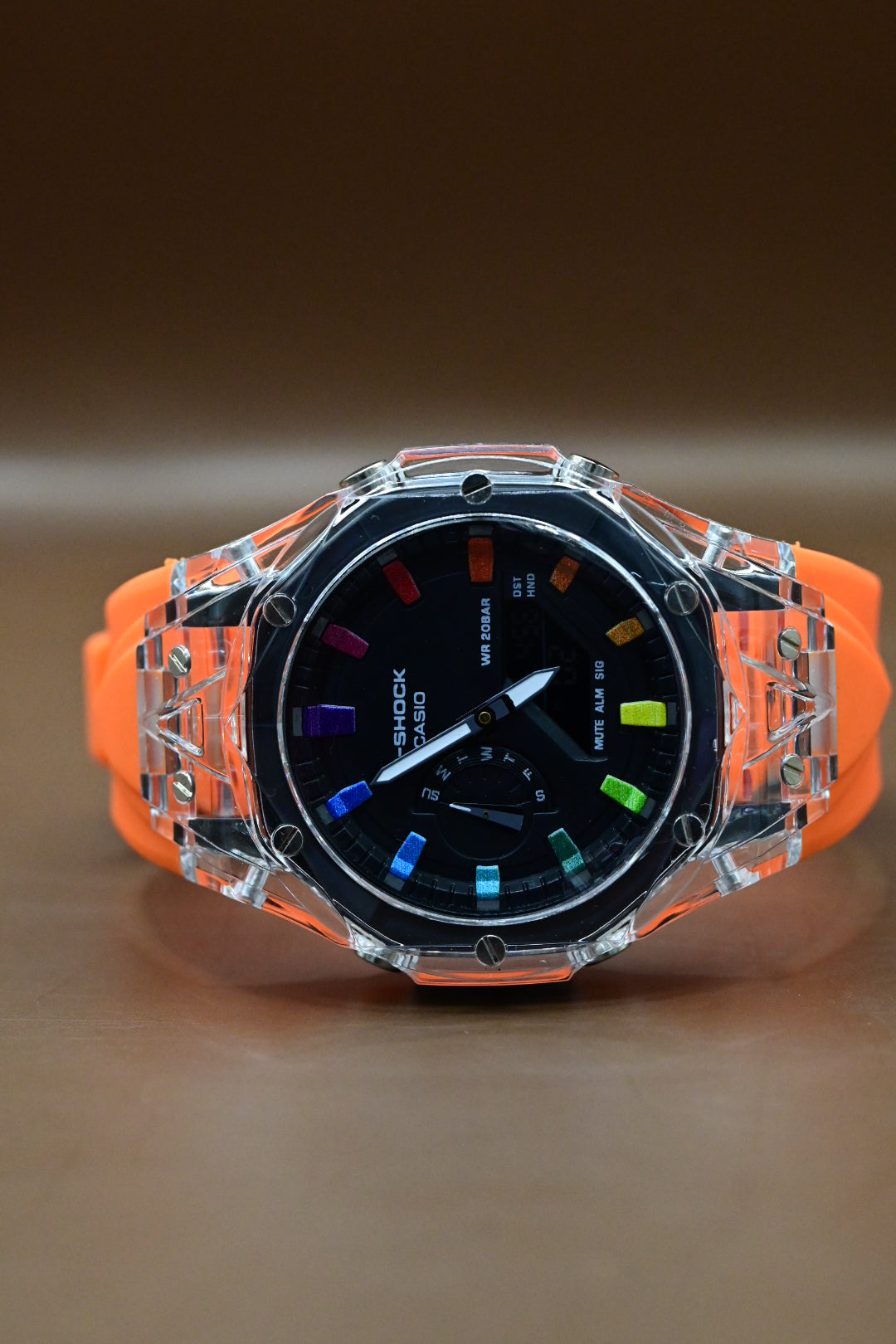 Casio G Shock GA-2100 (Orange Strap)