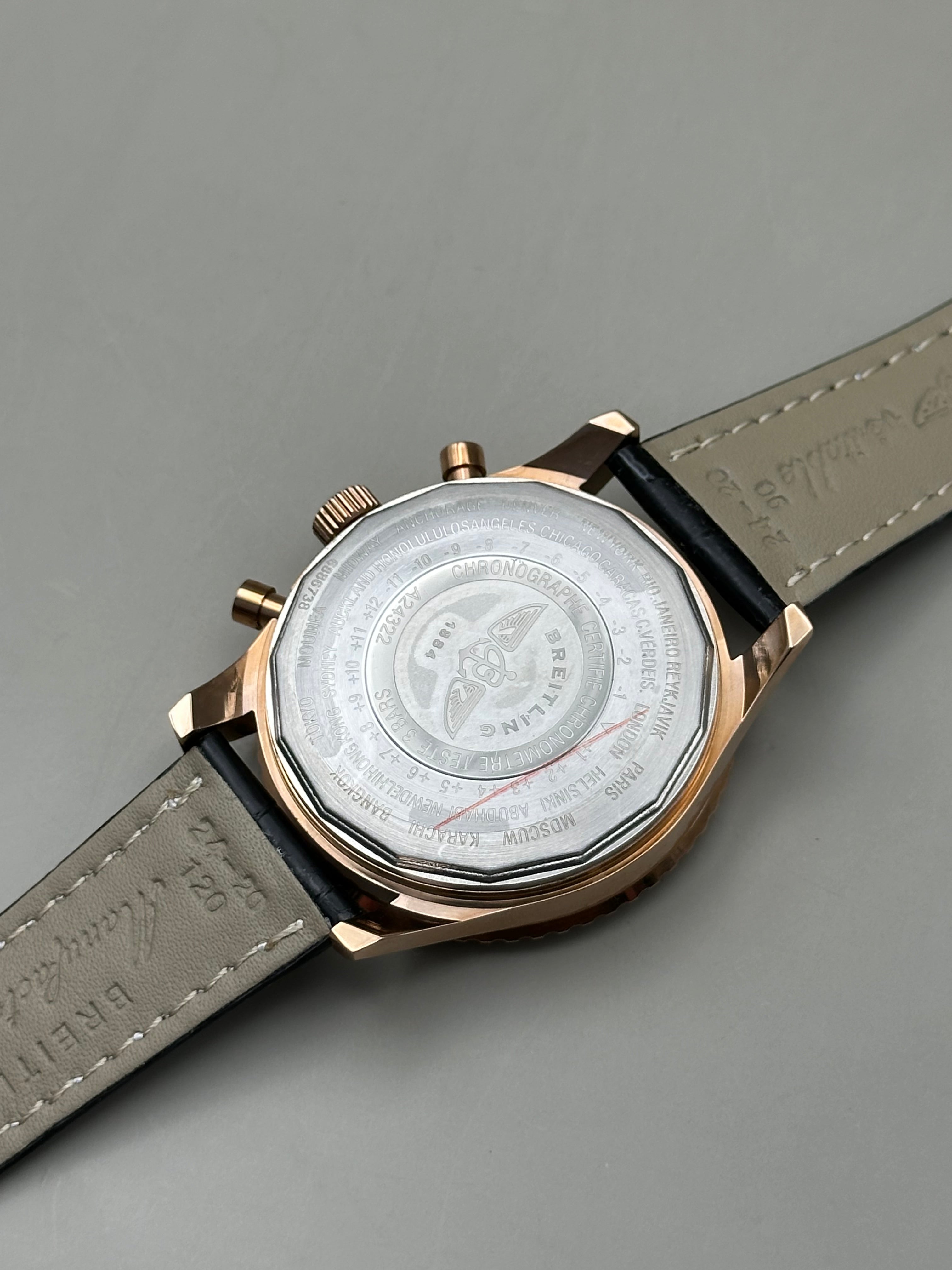 Brietling Navitimer B01 Chronograph Rose Gold