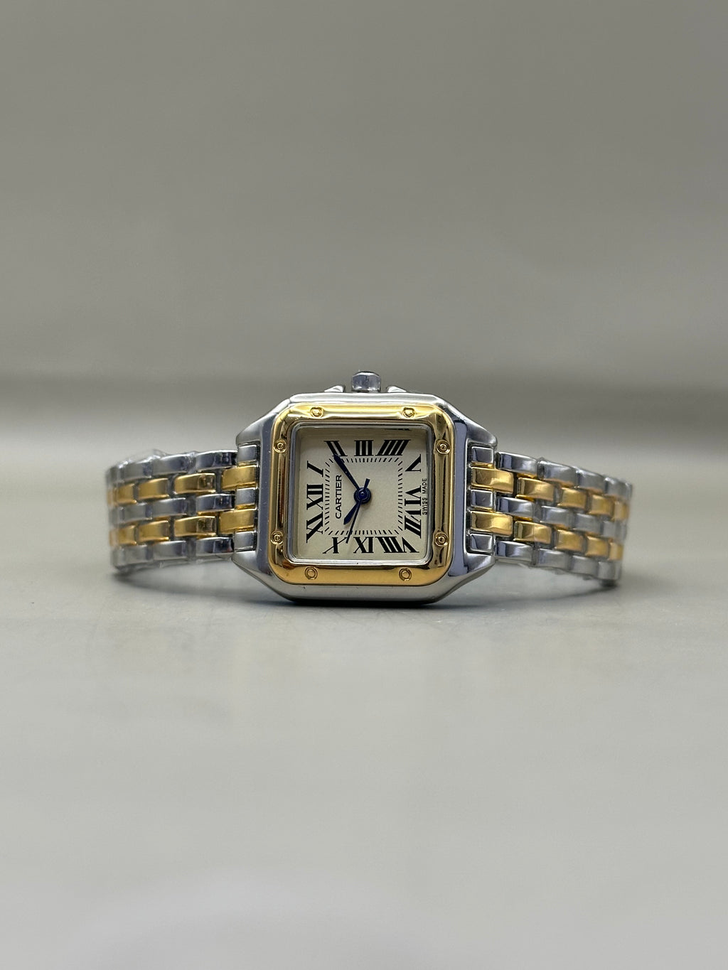 Ladies Santos De Cartier (Two Toned Gold & Silver)