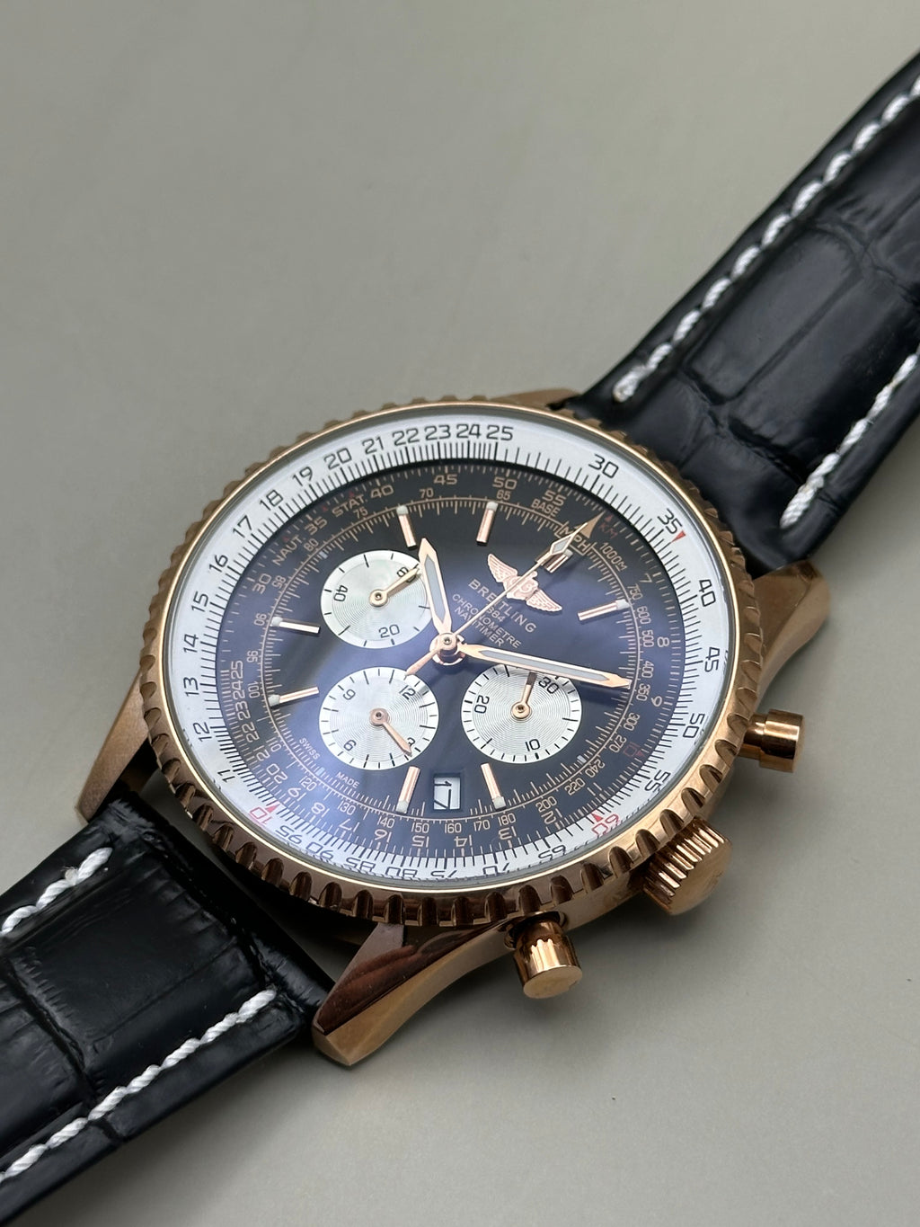 Brietling Navitimer B01 Chronograph Rose Gold