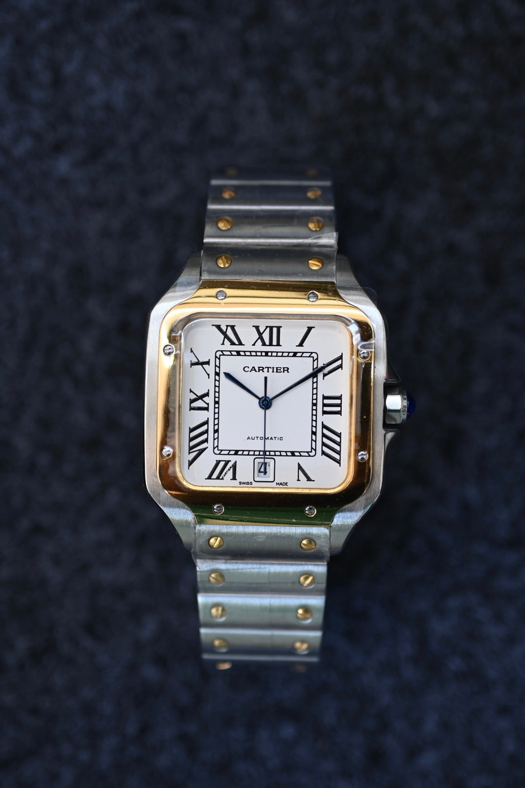 Cartier Santos Two Tone 'Silver & Gold'