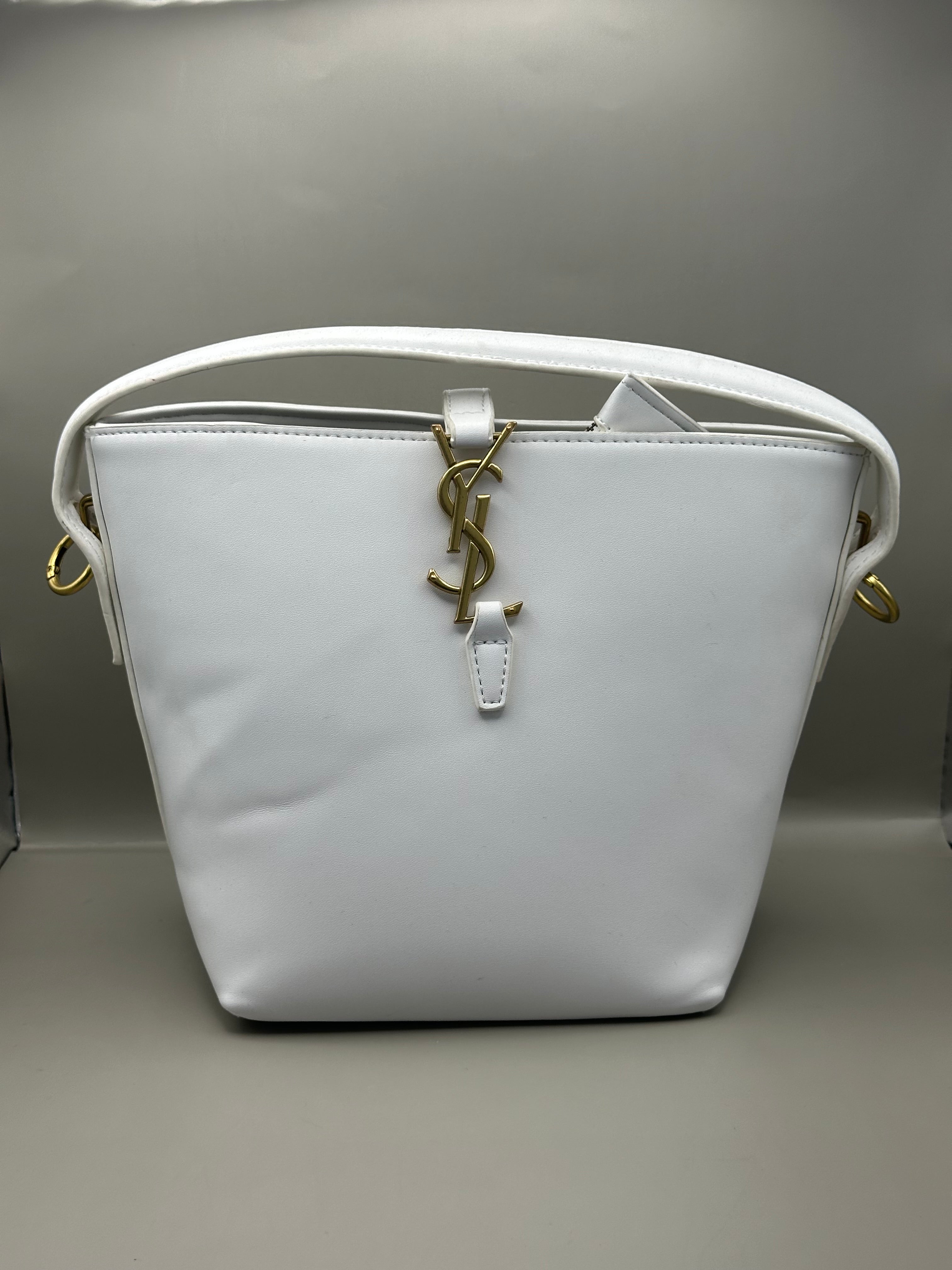 YSL White Handbag