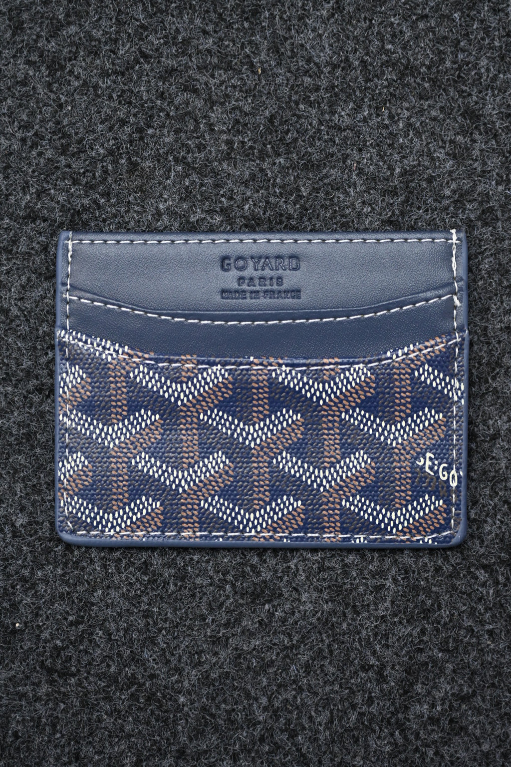 Goyard Monogram Cardholder 'Dark Blue'