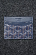 Goyard Monogram Cardholder 'Dark Blue'