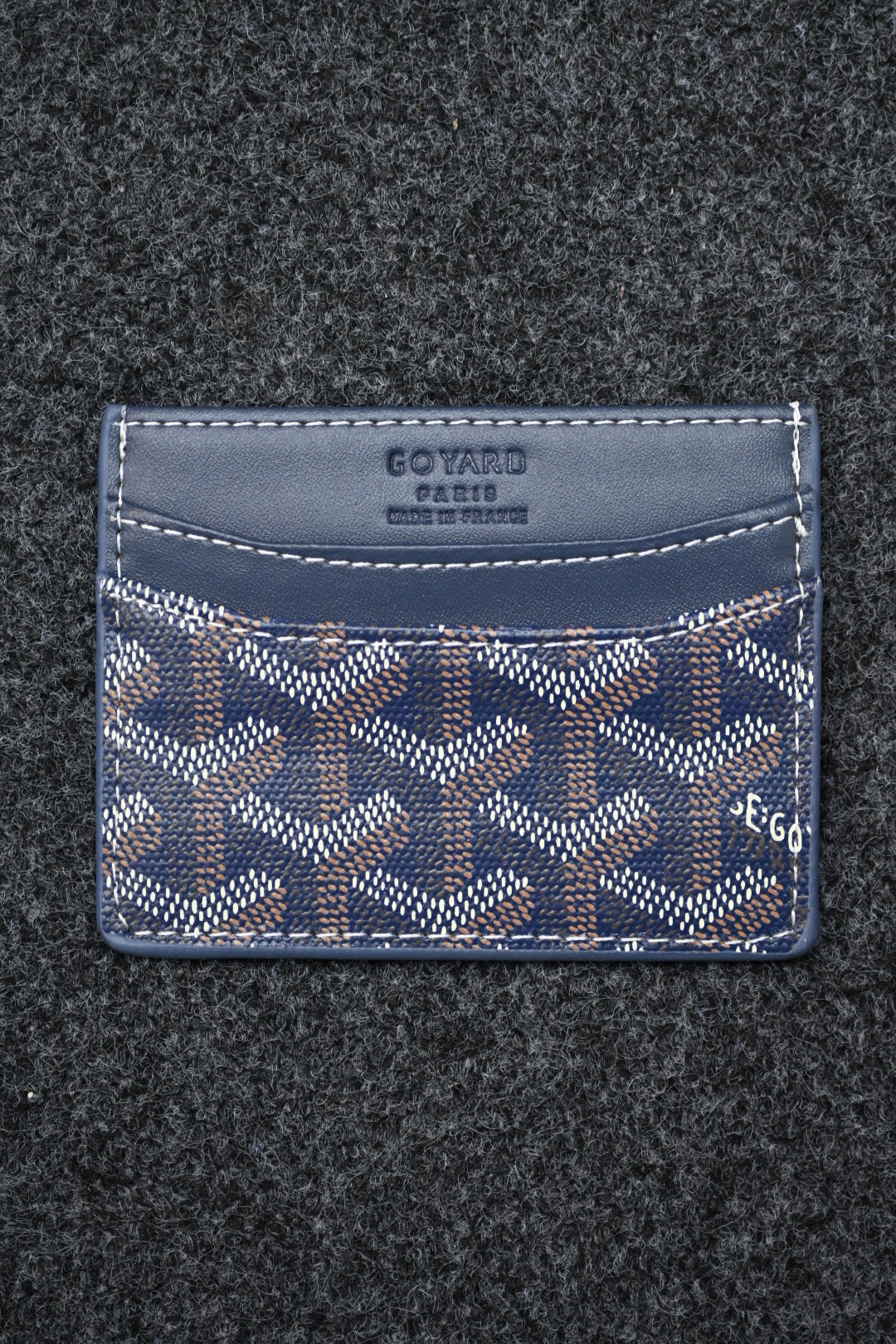 Goyard Monogram Cardholder 'Dark Blue'