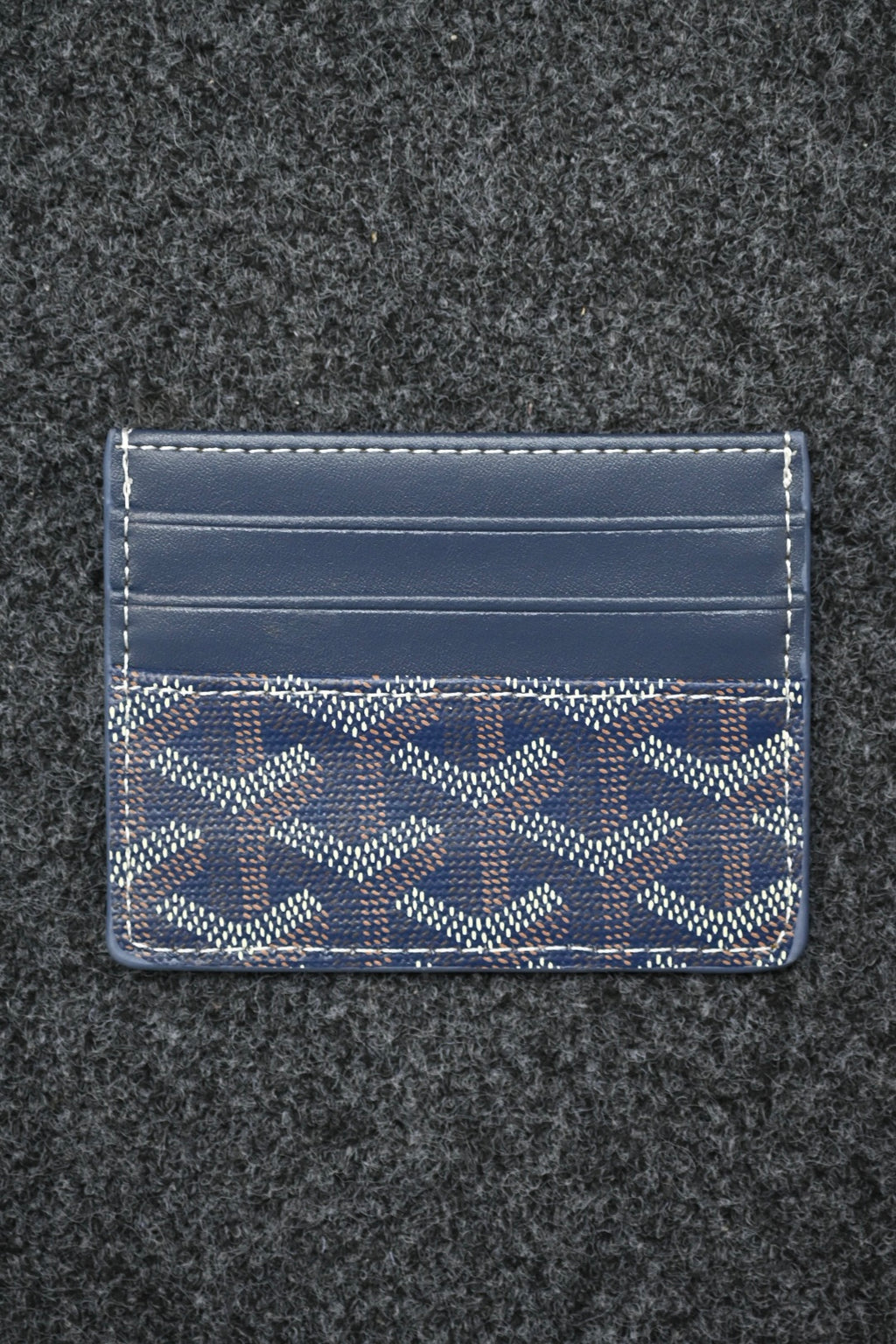 Goyard Monogram Cardholder 'Dark Blue'