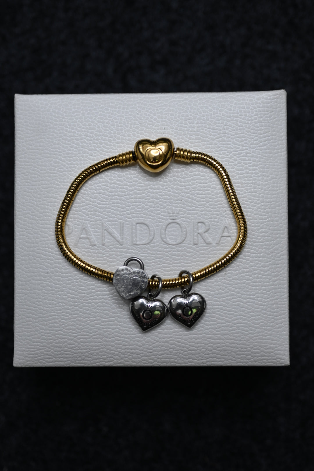 Pandora Bracelet 'Two Hearts'
