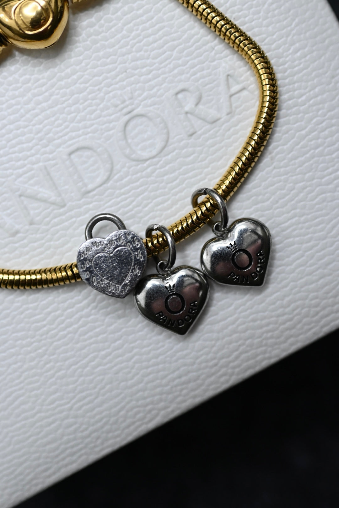 Pandora Bracelet 'Two Hearts'