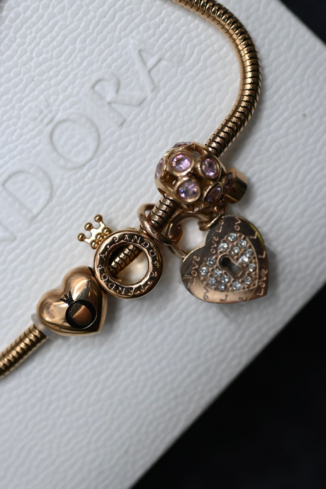 Pandora Bracelet 'Diamond Lock'