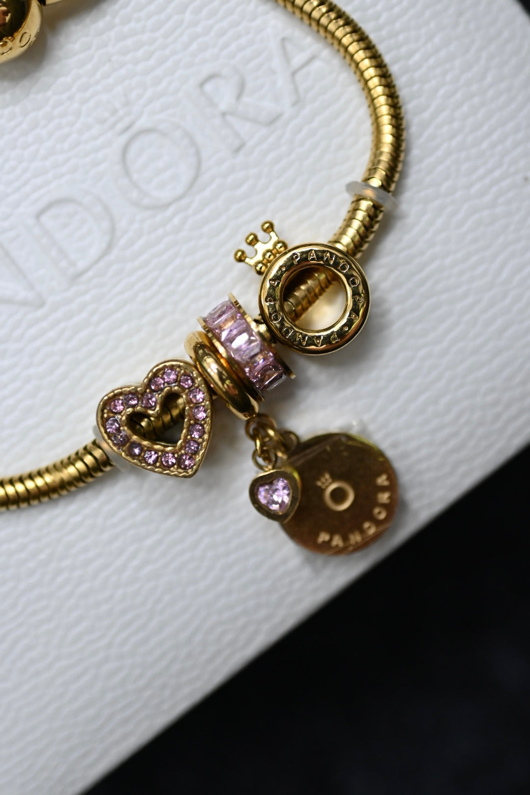 Pandora Bracelet 'Pink Heart'