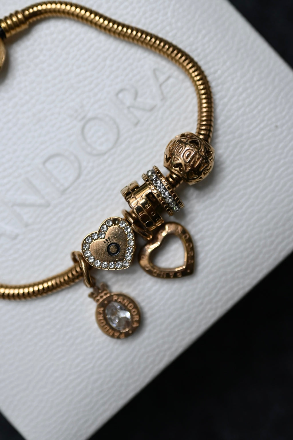 Pandora Bracelet 'Diamond Heart'