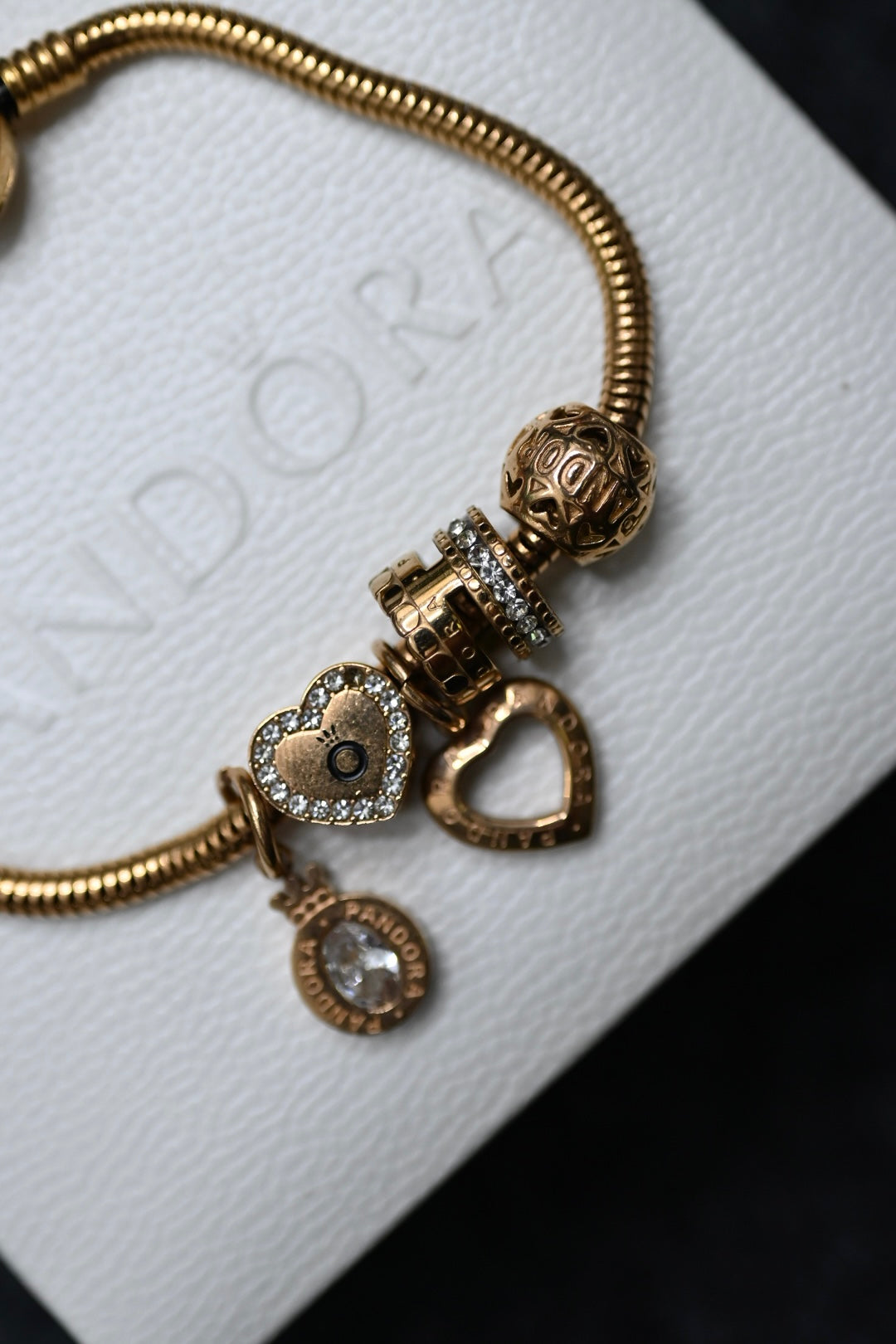 Pandora Bracelet 'Diamond Heart'