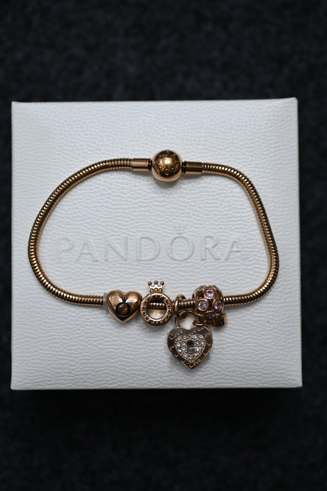 Pandora Bracelet 'Diamond Lock'